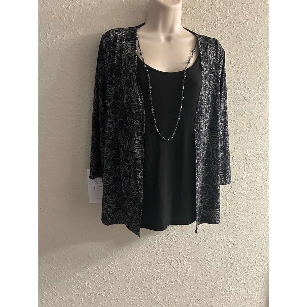 Medium Croft & Barrow Two-Piece Look Necklace Top #1619*11 (worn Once!)